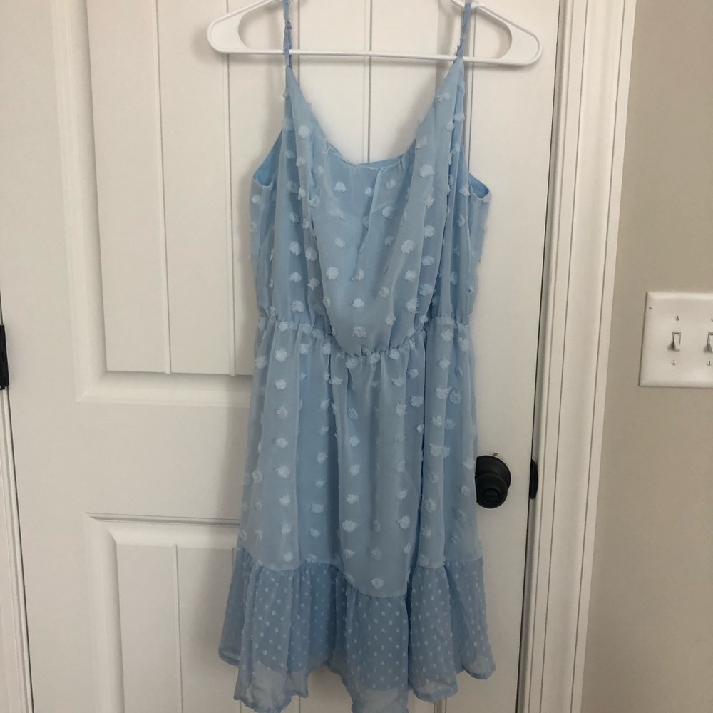 Baby blue dress